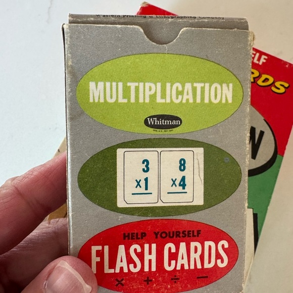 Whitman Flash Cards Set -  Set of TWO Large and Small / Subtraction / Multiply - Picture 5 of 10